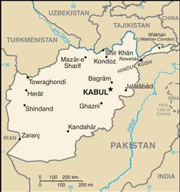 Mappa Afghanistan