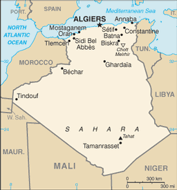 Mappa Algeria