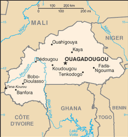 Mappa Burkina Faso