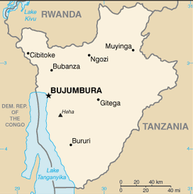 Mappa Burundi