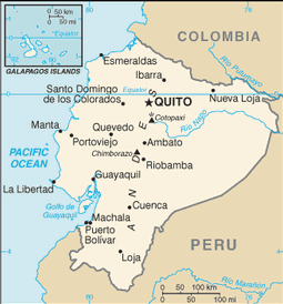 Mappa Ecuador