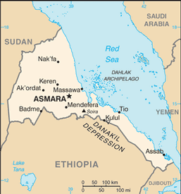 Mappa Eritrea