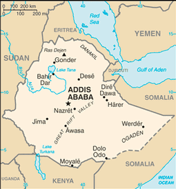 Mappa Etiopia