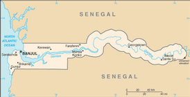 Mappa Gambia