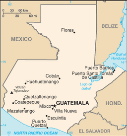 Mappa Guatemala