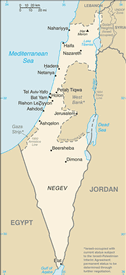 Mappa Israele