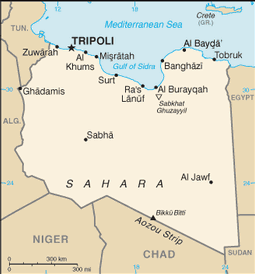 Mappa Libia