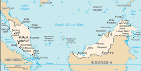 Mappa Malesia ( e Is. Sonda)