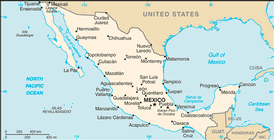 Mappa Messico