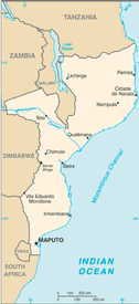 Mappa Mozambico