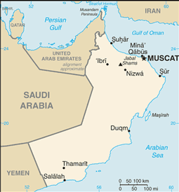 Mappa Oman