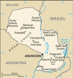 Mappa Paraguay