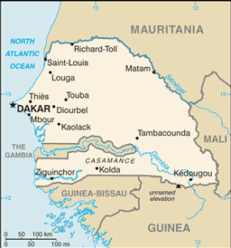 Mappa Senegal