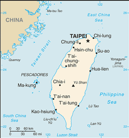 Mappa Taiwan