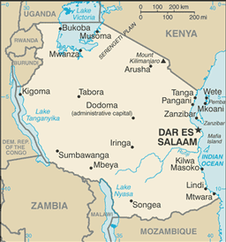 Mappa Tanzania (Zanzibar, Pemba)