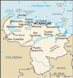 Mappa Venezuela