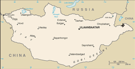 Mappa Mongolia