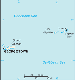 Mappa Cayman, Isole