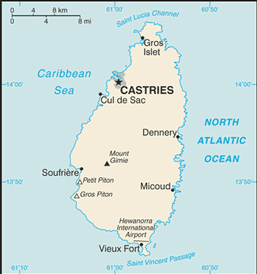 Mappa St. Lucia