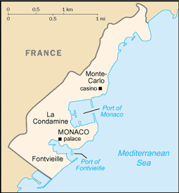 Mappa Monaco