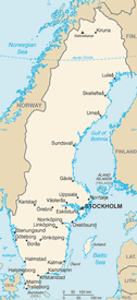 Mappa Svezia