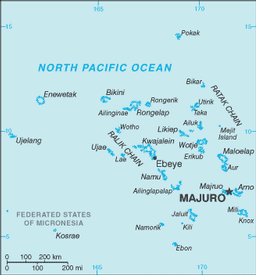 Mappa Marshall. Isole