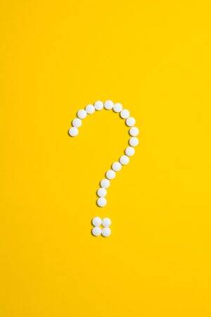 Question Mark on Yellow Background