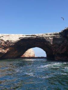 brown rock formation on sea during daytime